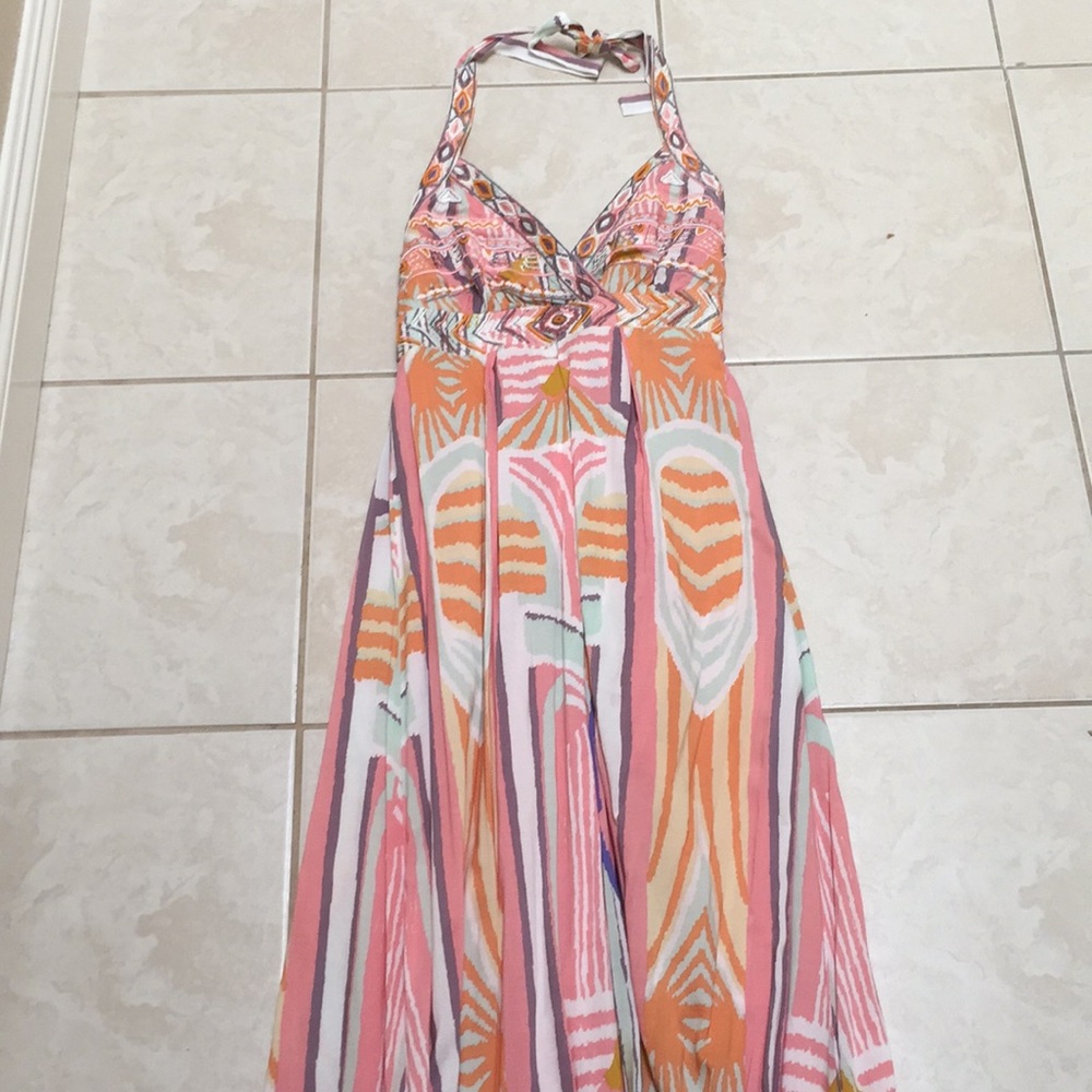 Jessica Simpson halter maxi dress